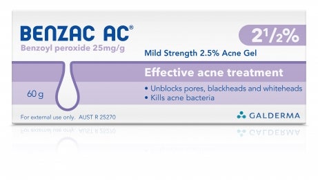 벤작 AC 겔 2.5%·5% 실제 제품 사진