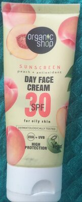 Sunscreen peach + antioxidant day face cream SPF 30 for oily skin 제품 사진