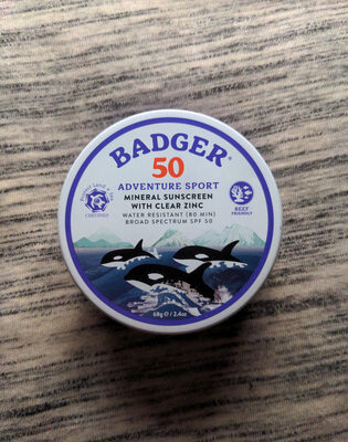 Badger Adventure Sport 50 SPF 제품 사진