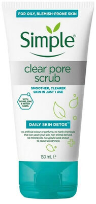 Simple Daily Skin Detox Clear Pore Scrub 제품 사진