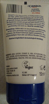 Ombia Med Hand Creme 5% Urea 제품 사진