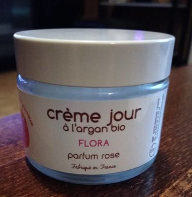 Flora : crème jour à l’argan bio parfum rose 제품 사진