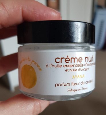 Ayana crème nuit parfum fleur de cerisier 제품 사진