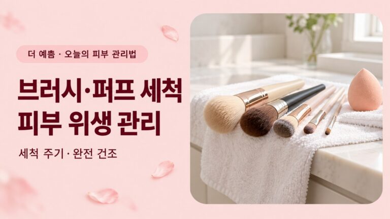 메이크업 브러시 퍼프 세척법