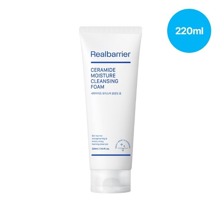 리얼베리어 세라마이드 모이스처 클렌징 폼 220ml 제품 사진