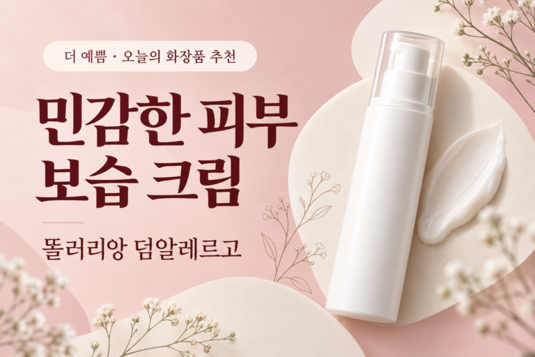 민감성 피부 보습 크림 추천, 똘러리앙 덤알레르고 안내용 AI 제작 대표 이미지